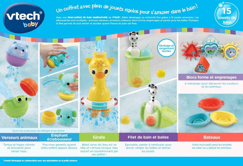 VTech 6-in-1 Bathtime Animal Buddies Bath Toys