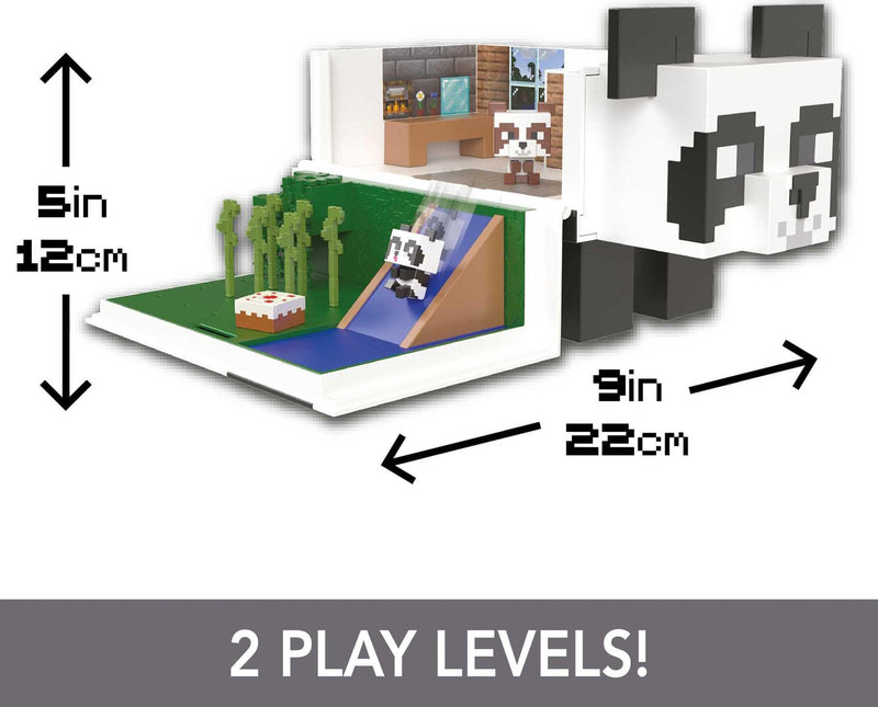 Minecraft Mob Head Minis Panda Playhouse Set and Figures