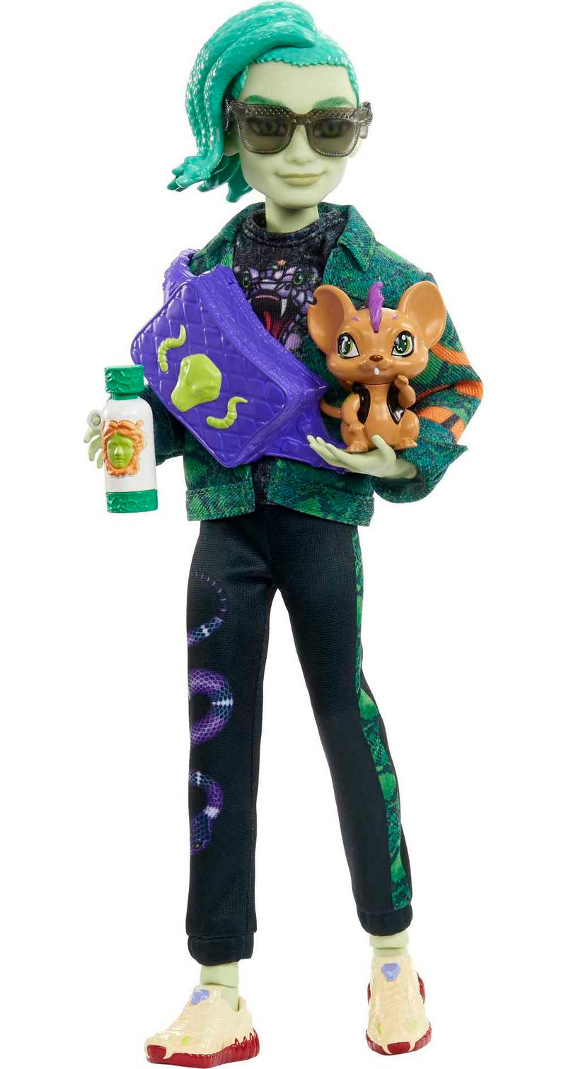 Monster High Deuce Gorgon Doll with Pet and Accessories