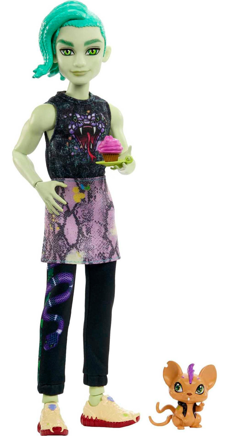 Monster High Deuce Gorgon Doll with Pet and Accessories