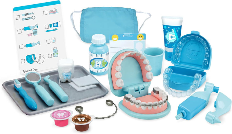 Melissa & Doug Super Smile Dentist Kit for Kids Role Play Toys for 3+ Year Old Girls | Dentist Toys for Kids | Educational Toys for 3 Year Old Boys | Kids Dentist Playset | Montessori Kids Toys Age 3