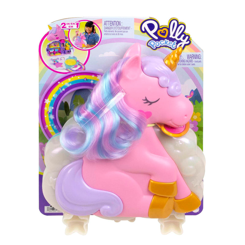 Polly Pocket Rainbow Unicorn Salon Playset