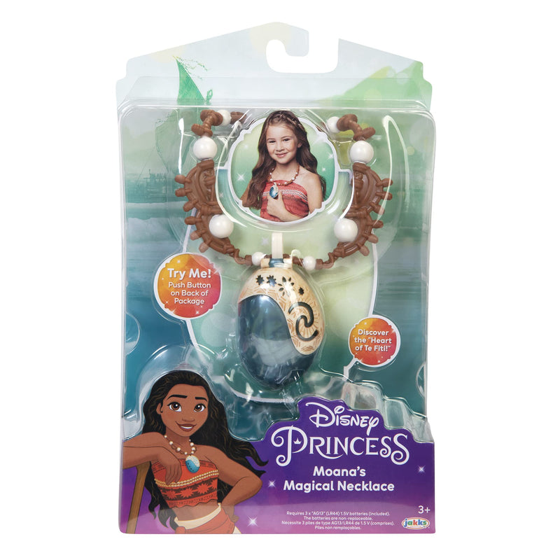 Moana's Light Up Necklace - Seashell - Heart of Te Fiti - Includes Batteries