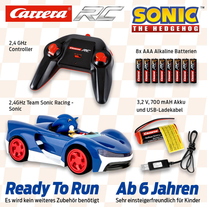 1:20 Sonic The Hedgehog Carrera Radio Control Car