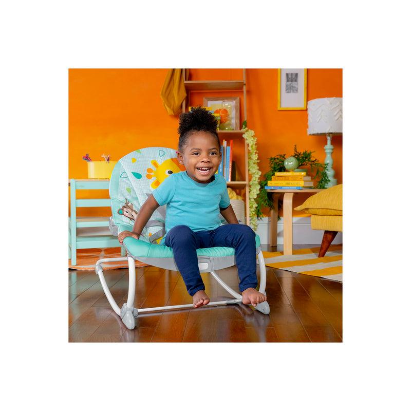 Bright Starts Infant to Toddler Baby Rocker Wild Vibes