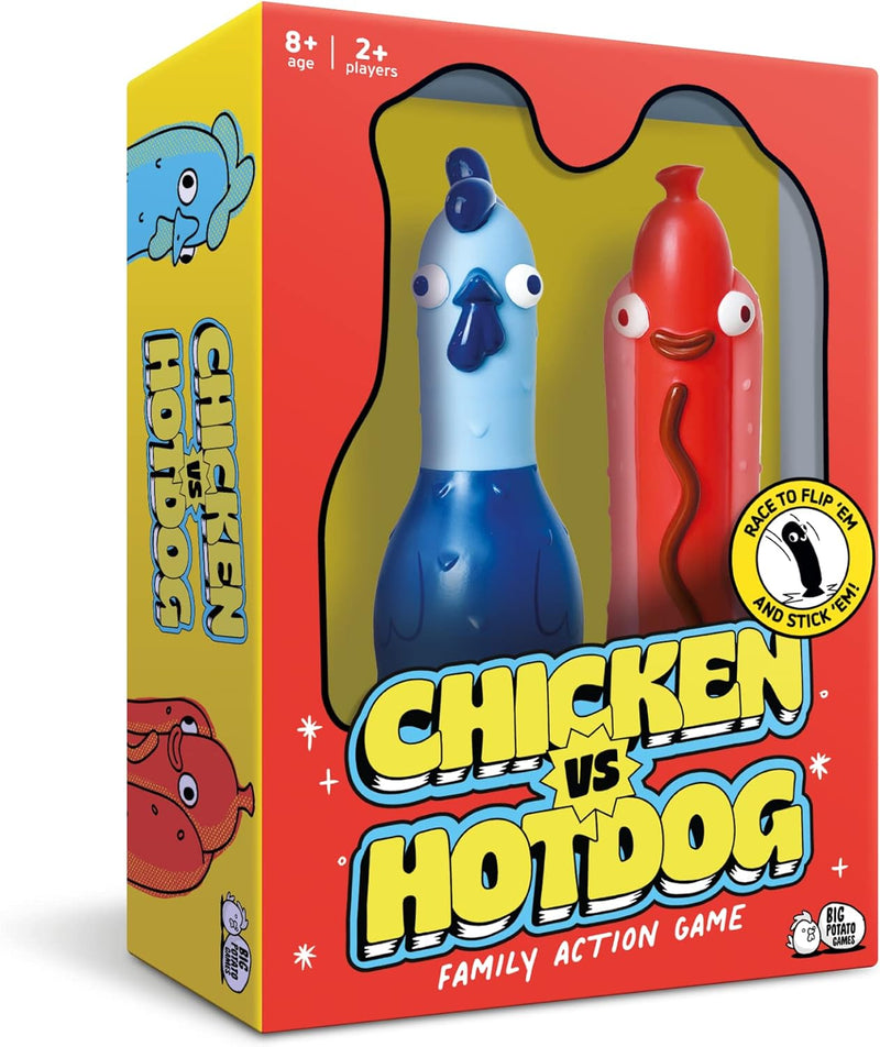 Exciting Chicken vs Hotdog Party Game - 30 Epic Flip and Stick Challenges