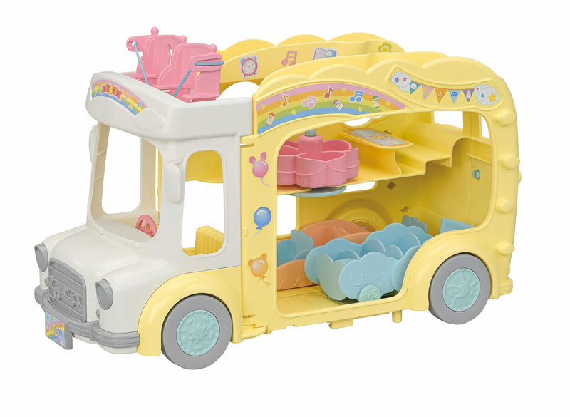 Sylvanian Families Rainbow Fun Nursery Bus Playset