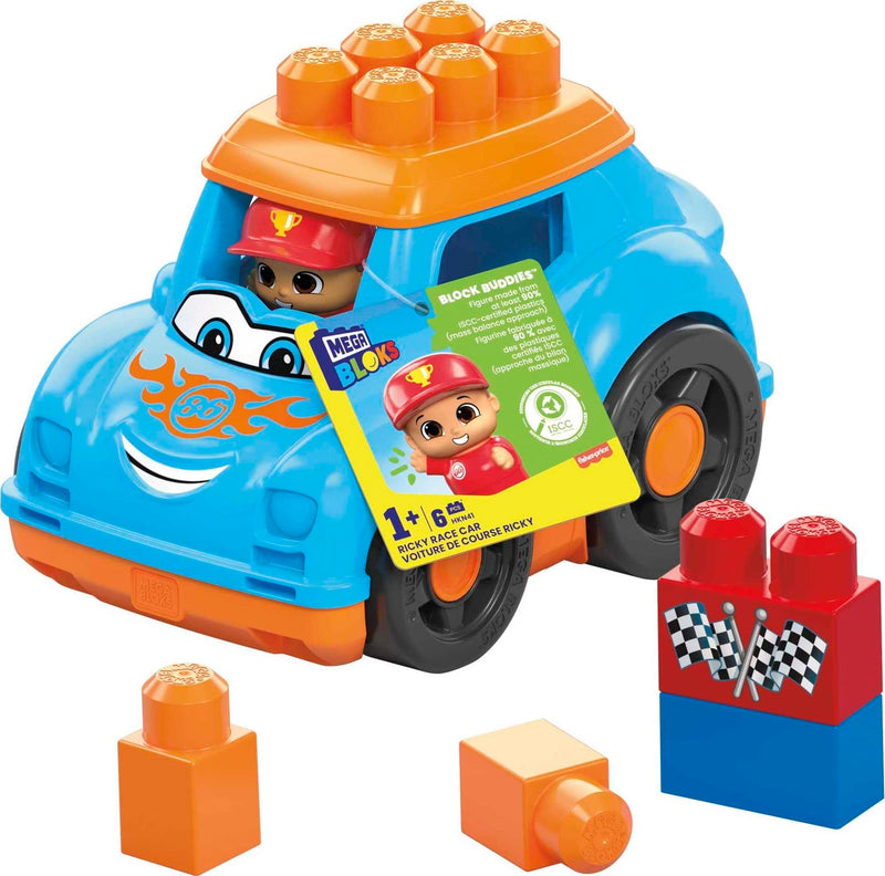 Mega Bloks Lil Vehicles Ricky Race Car