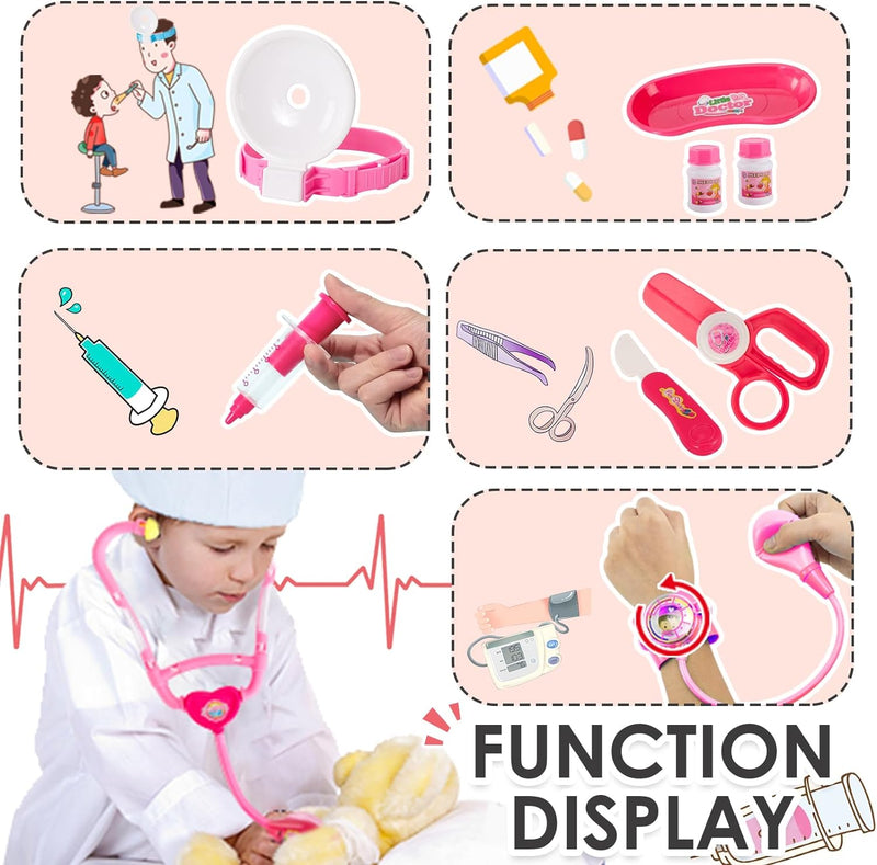 3 in 1 Kids Doctor Set - Full Children's Medical Accessories - Pretend Play Kit