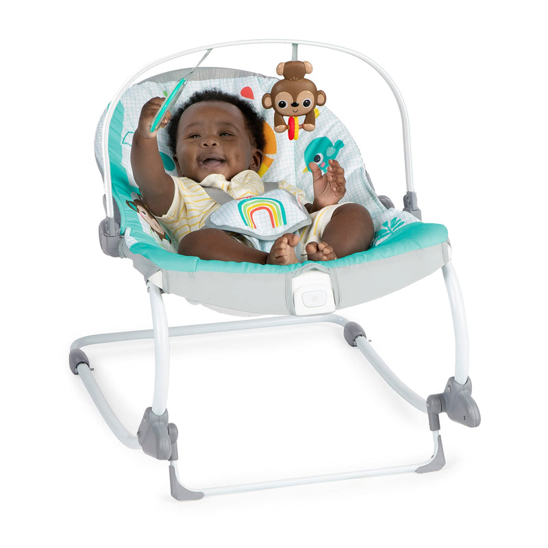 Bright Starts Infant to Toddler Baby Rocker Wild Vibes