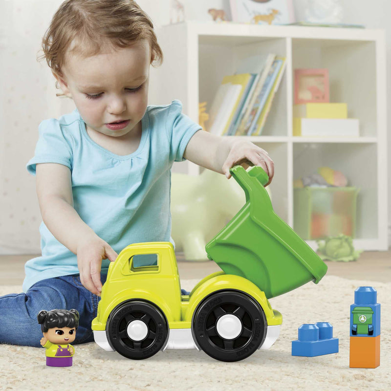 Mega Bloks Lil Vehicles Raphy Recycling Truck