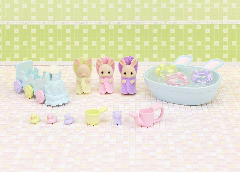 Sylvanian Families Triplets Baby Bathtime Set