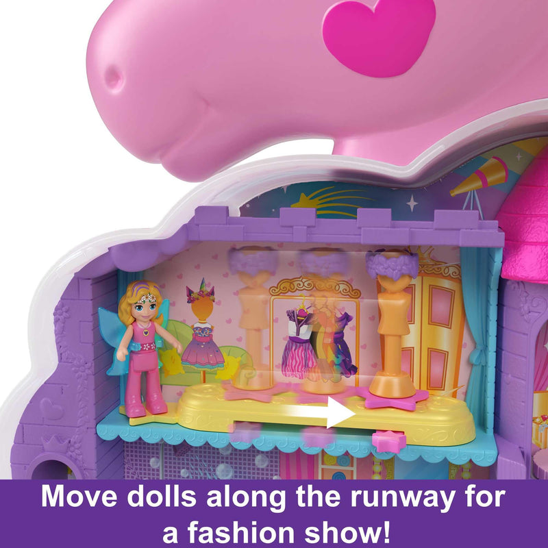 Polly Pocket Rainbow Unicorn Salon Playset