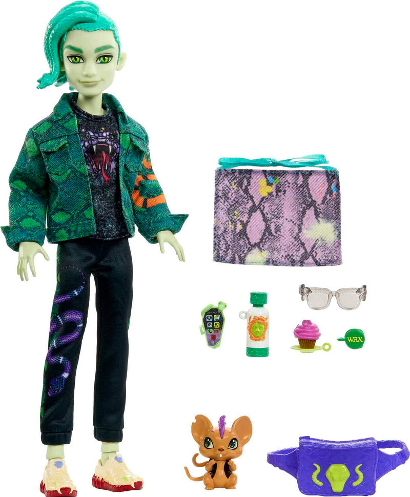 Monster High Deuce Gorgon Doll with Pet and Accessories