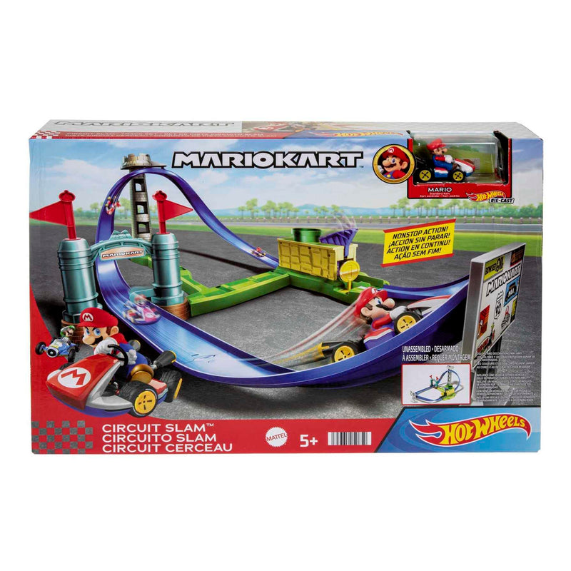 Hot Wheels Mario Kart Circuit Slam Track Set