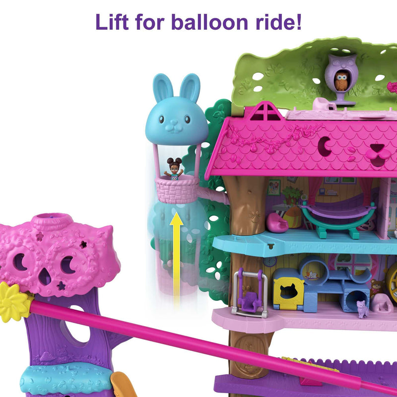 Polly Pocket Pet Adventure Treehouse Playset and Accessories