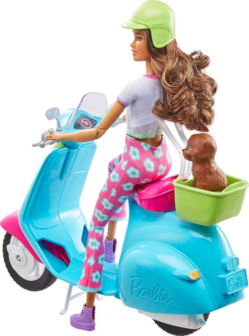 Barbie Holiday Fun Doll, Scooter and Accessories