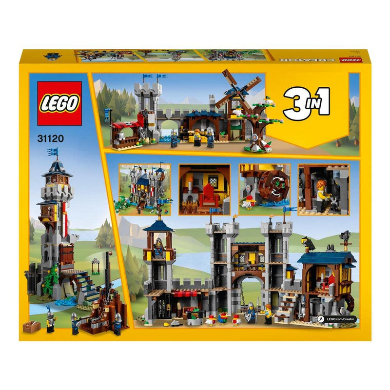 LEGO Creator 31120 3-in-1 Medieval Castle & Dragon Toy Set