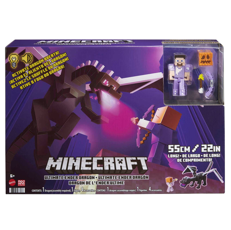 Minecraft Ultimate Ender Dragon and Steve Figure