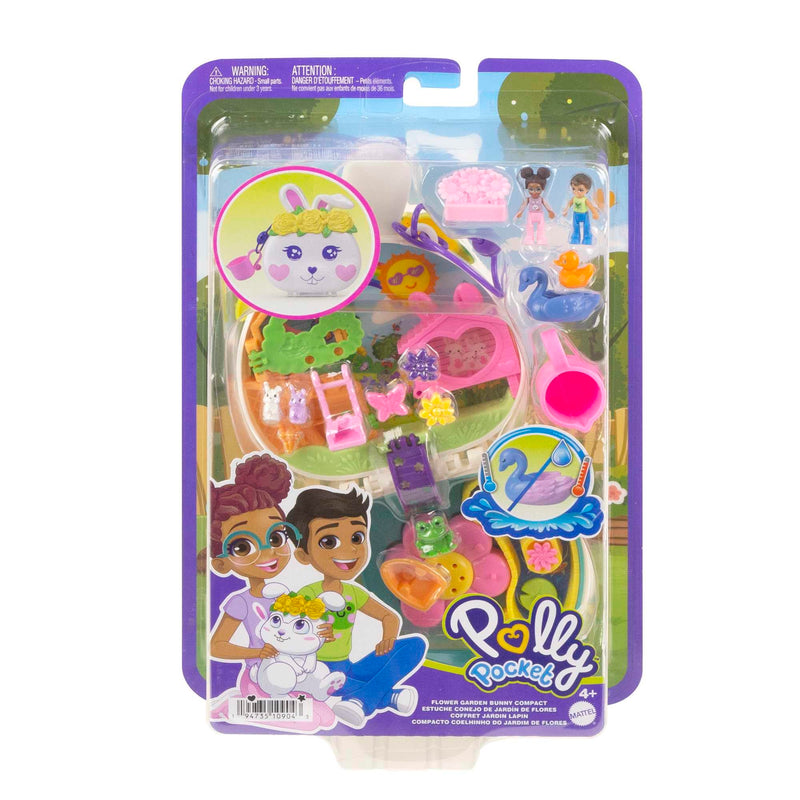 Polly Pocket Compact Flower Garden Bunny