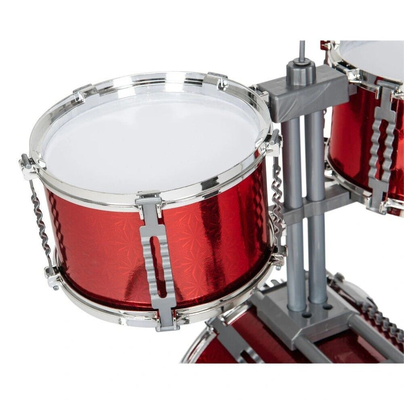 7 Piece Toy Drum Set with Stool