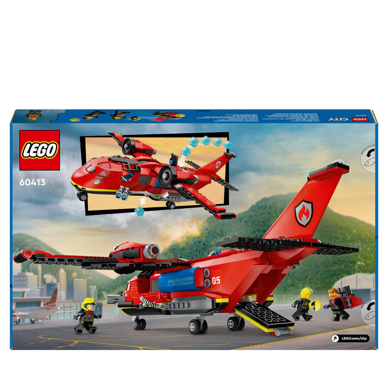 LEGO City 60413 Fire Rescue Plane Toy for Kids