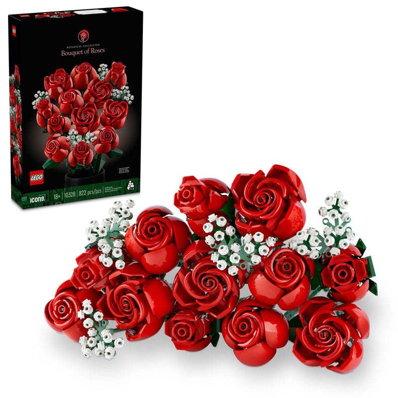 LEGO Icons 10328 Bouquet of Roses Flowers Set for Adults