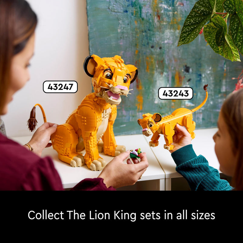 LEGO Disney 43247 Young Simba the Lion King Set for Adults