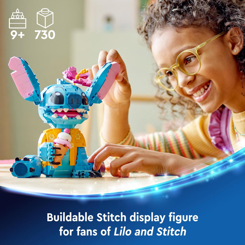 LEGO Disney 43249 Stitch Buildable Kids Toy Playset