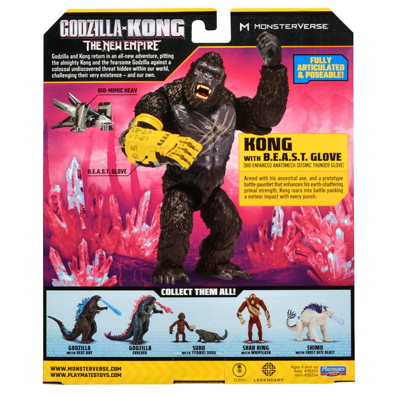 Monsterverse Godzilla x Kong: The New Empire 15cm Kong with B.E.A.S.T. Glove Figure