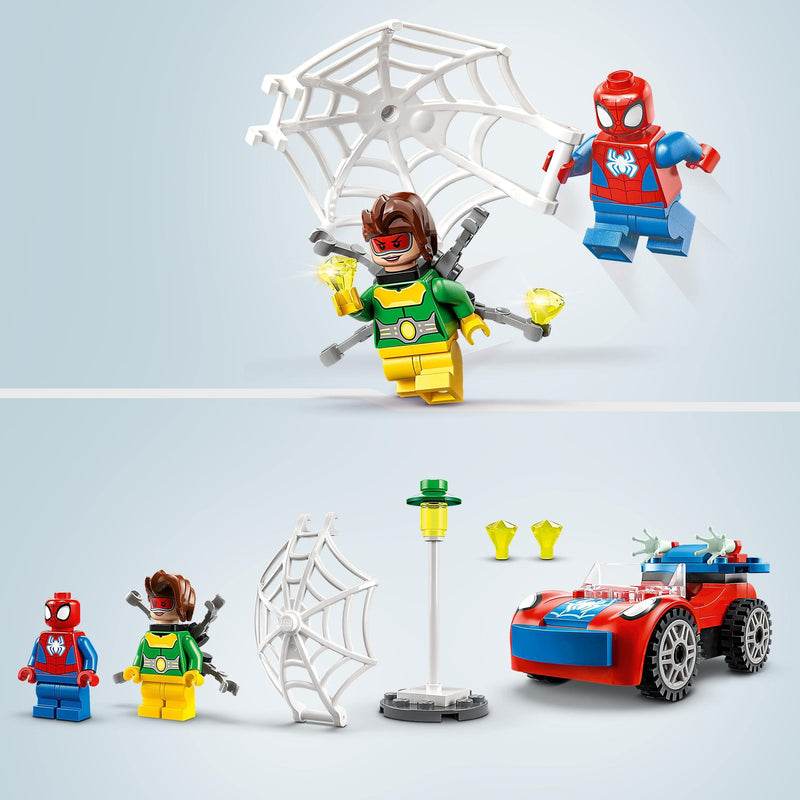 LEGO Marvel 10789 Spidey and His Amazing Friends Spider-Man's Car and Doc Ock Set