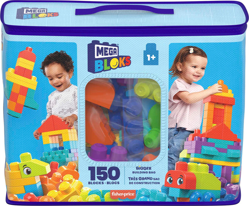 Mega Bloks First Builders 150 Piece Bigger Building Bag Playset