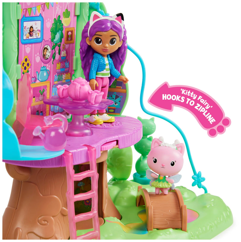 Gabby's Dollhouse Kitty Fairy's Garden Treehouse