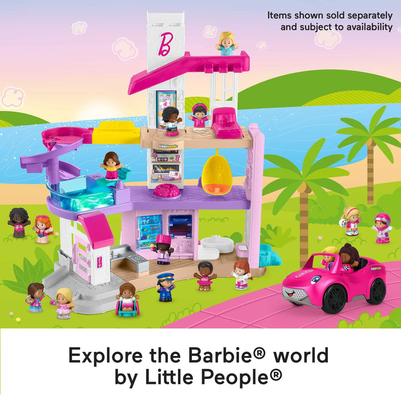 Fisher-Price Little People Barbie Little DreamHouse Playset, Figures and Accessories