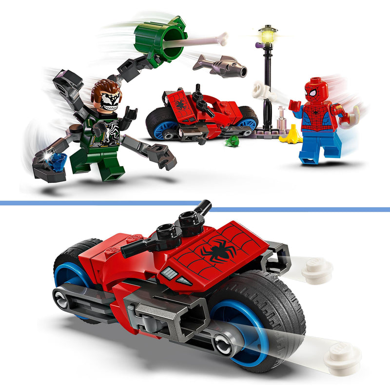 LEGO Marvel 76275 Motorcycle Chase: Spider-Man vs. Doc Ock Set