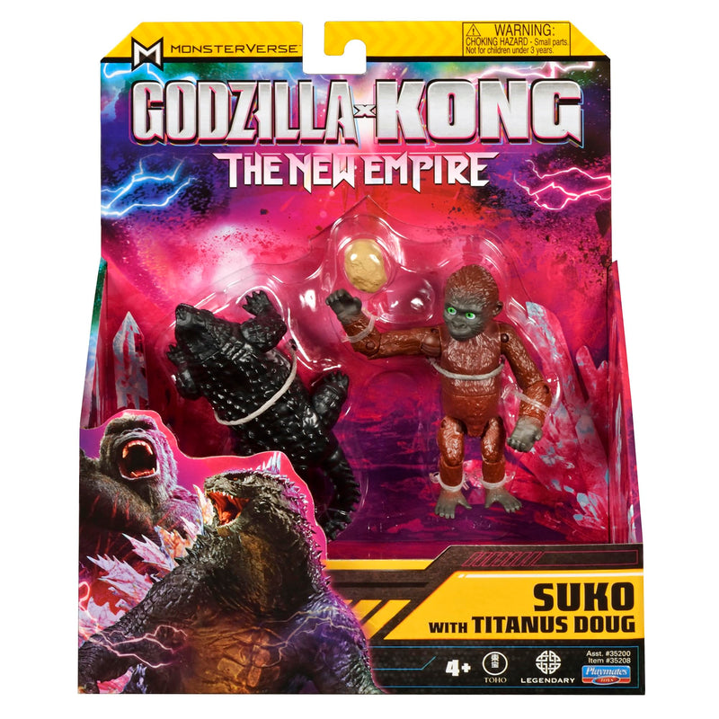 Monsterverse Godzilla x Kong: The New Empire 8cm Suko with Titanus Doug Figures