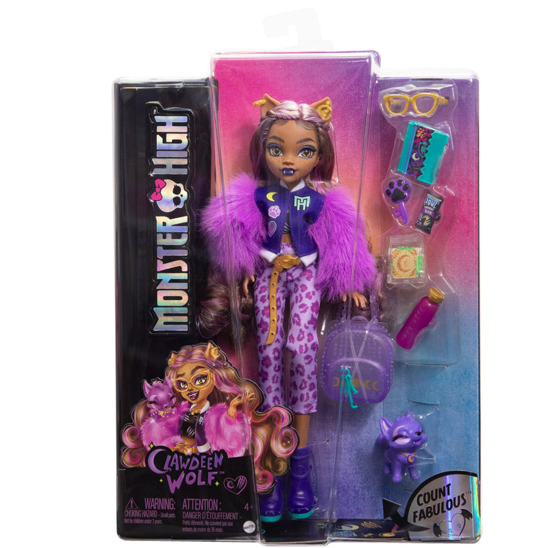 Monster High Clawdeen Wolf Doll with Pet and Accessories