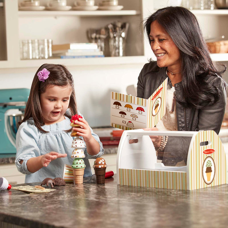 Melissa & Doug Wooden Ice Cream Counter