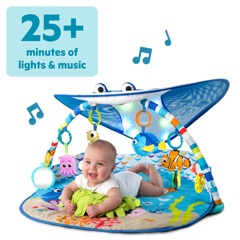 Bright Starts Disney Baby Finding Nemo Mr. Ray Ocean Lights Baby Gym