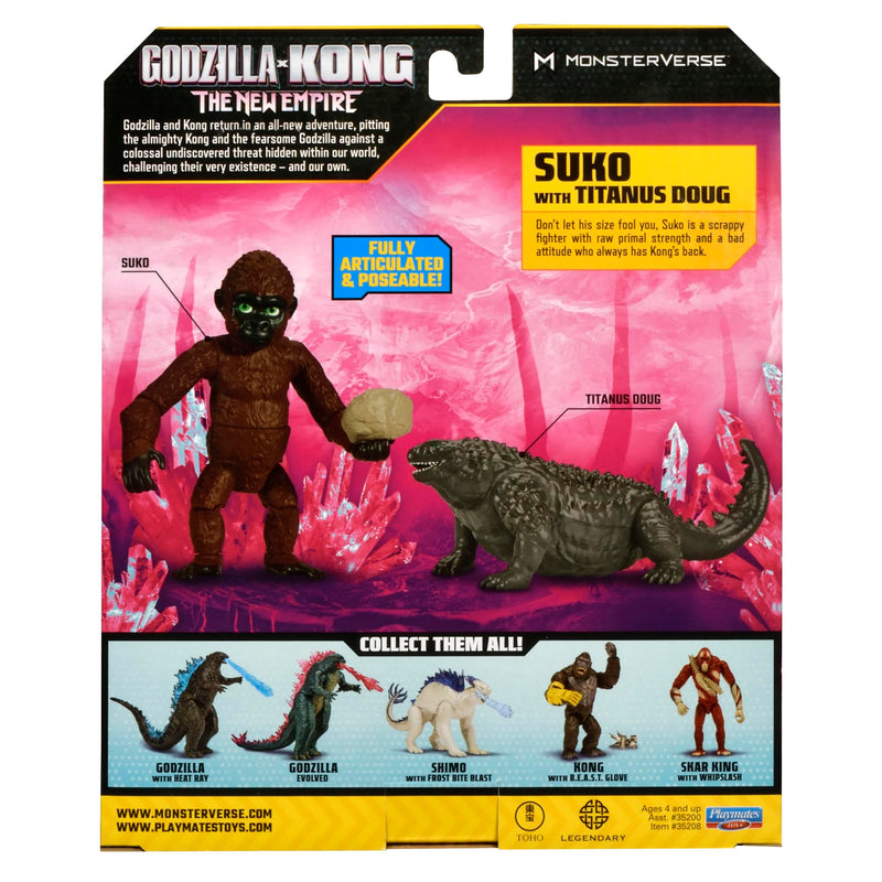 Monsterverse Godzilla x Kong: The New Empire 8cm Suko with Titanus Doug Figures