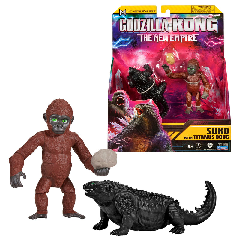 Monsterverse Godzilla x Kong: The New Empire 8cm Suko with Titanus Doug Figures