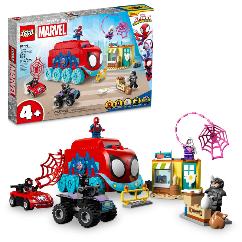 LEGO Marvel 10791 Spidey and His Amazing Friends Spider-Man's Team Mobile Headquarters Set