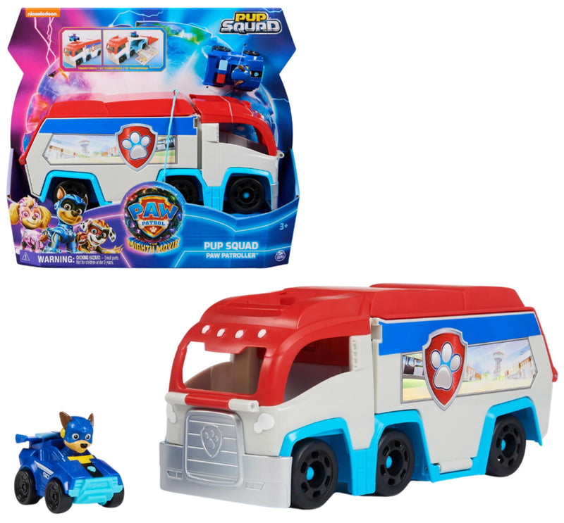 PAW Patrol Pup Squad Patroller with Chase Squad Racer Toy Set