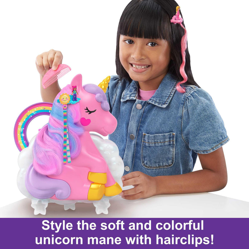 Polly Pocket Rainbow Unicorn Salon Playset