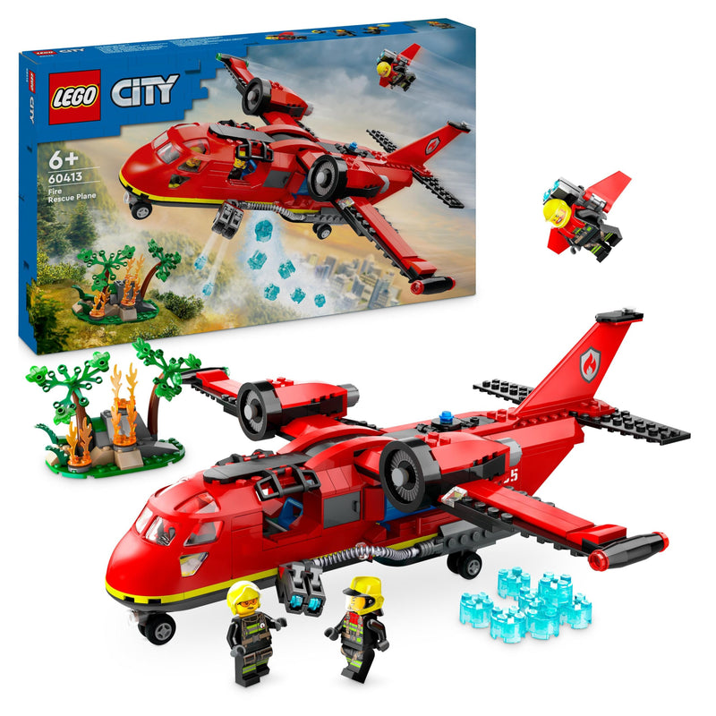 LEGO City 60413 Fire Rescue Plane Toy for Kids