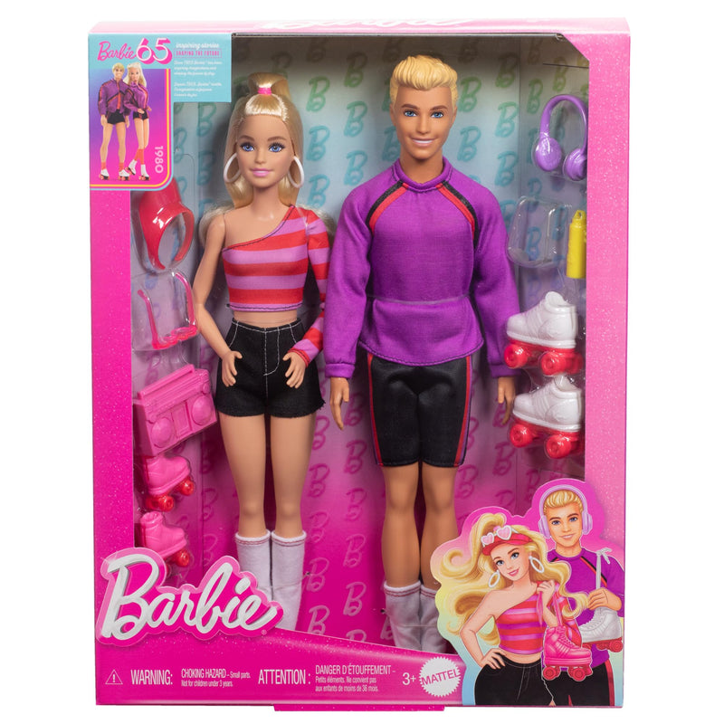 Barbie and Ken Rollerskate Set