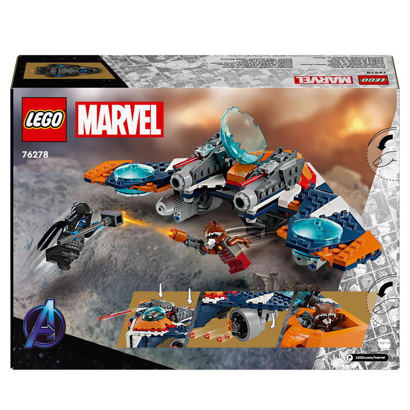 LEGO Marvel 76278 Rocket’s Warbird vs. Ronan Set