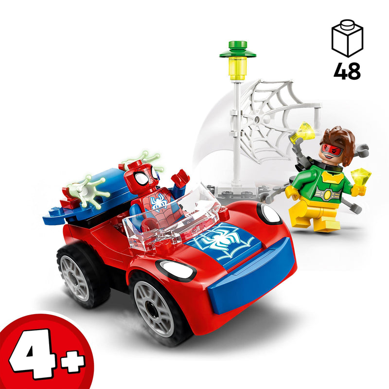 LEGO Marvel 10789 Spidey and His Amazing Friends Spider-Man's Car and Doc Ock Set