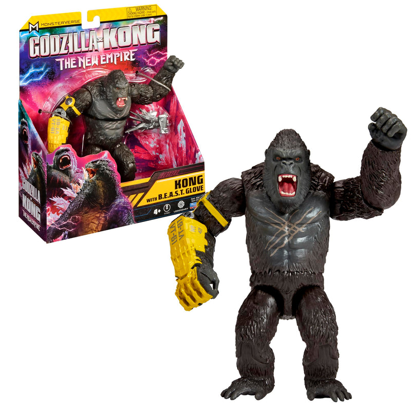 Monsterverse Godzilla x Kong: The New Empire 15cm Kong with B.E.A.S.T. Glove Figure