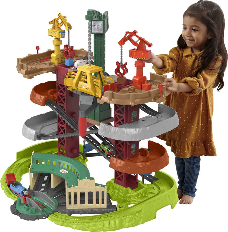 Thomas & Friends Fisher-Price Trains & Cranes Super Tower Track Set